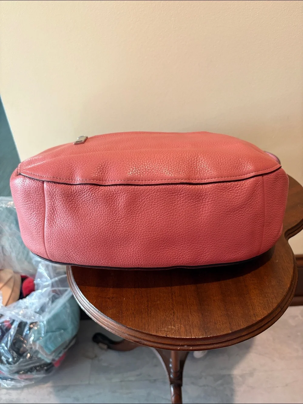 Coach Elle hobo bag  shoulder bag  satchel  pebble Leather dusty Rose/Silvertone